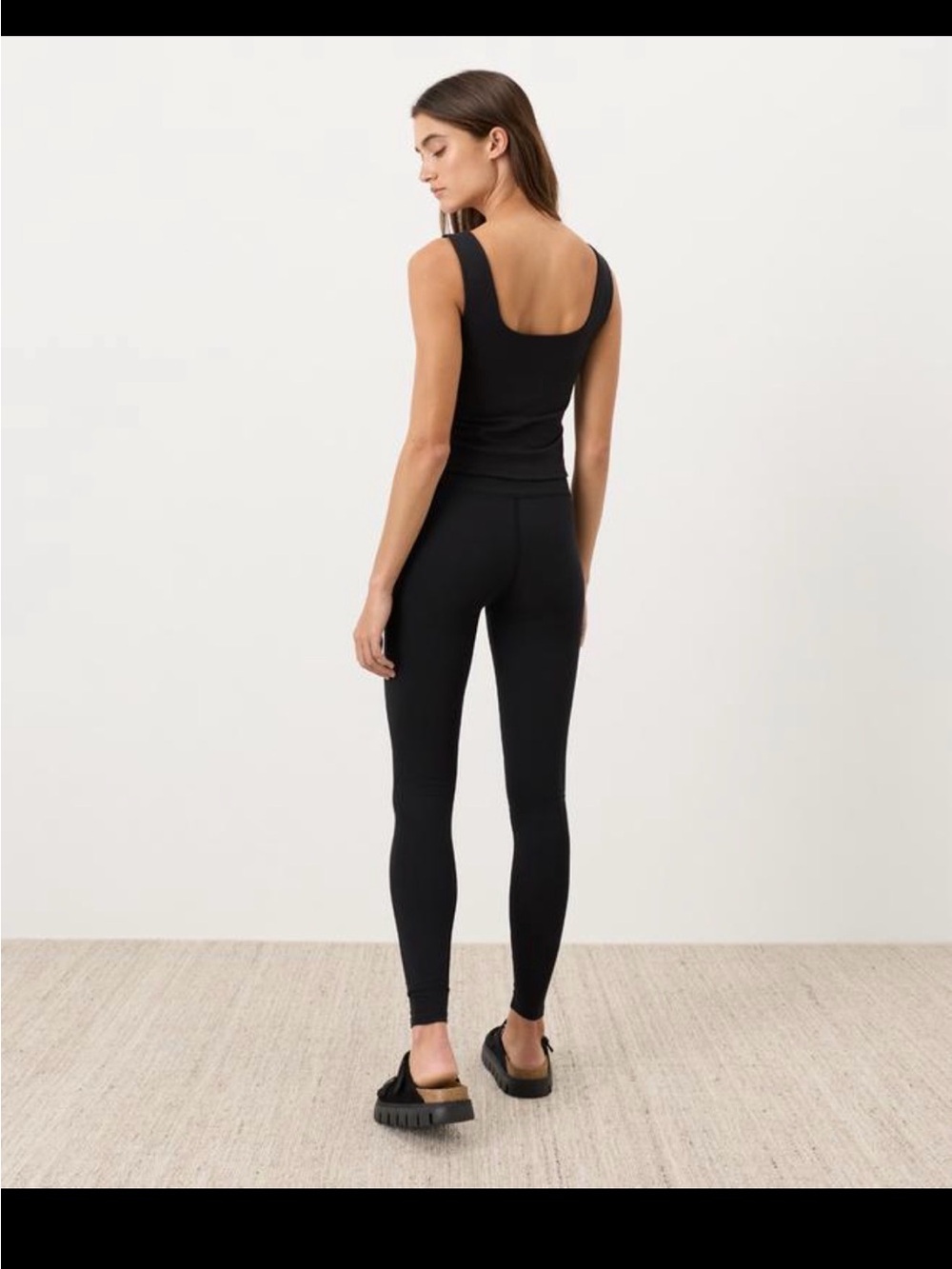 Pact Organic Cotton Black Pocket Leggings High Rise Yoga Pants L Athleisure